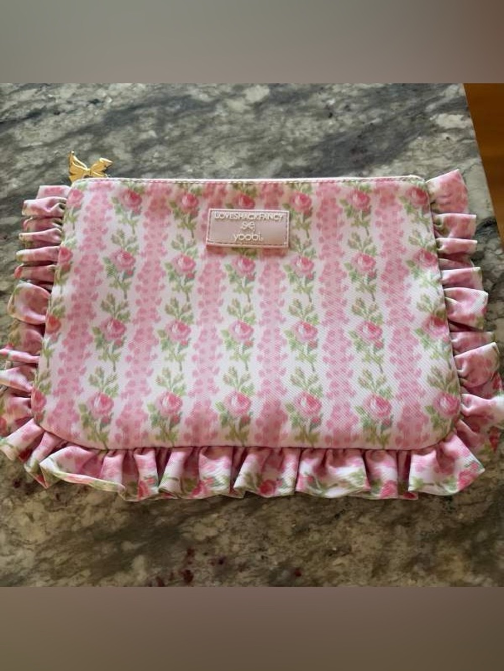 LoveShackFancy x Target Blooming Heirloom Pencil Case Strawberry Macaroon - Picture 5 of 5